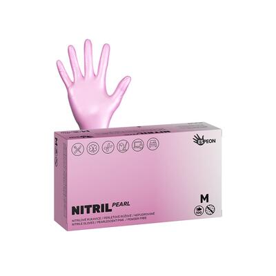 Nitril perleť růžová M - 1