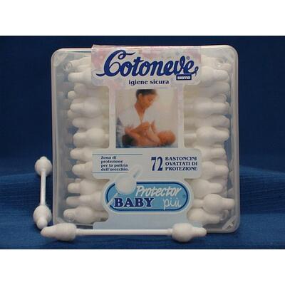 Tyčinky vatové Baby Protector 56ks krabička plast Cotoneve
